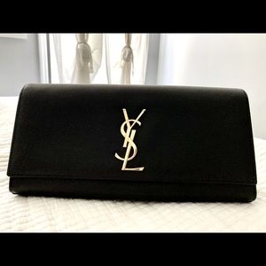 YSL monogram clutch